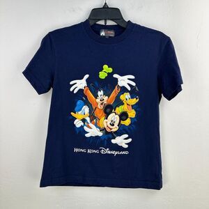 Disneyland Tshirt Womens S Blue Mickey Mouse Short‎ Sleeve Tee Hong Kong